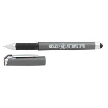 Custom Cali Stylus Gel Pen - Gunmetal with black Custom Cali Stylus Gel Pen - Gunmetal with black
