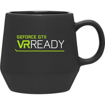 Custom 16 oz Verona Ceramic Mug - Matte Black 