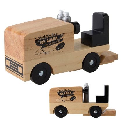 Custom Wooden Ice Resurfacer - Natural/Black Custom Wooden Ice Resurfacer - Natural/Black
