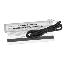 Custom Easy Slide ID Holder w/Lanyard - Clear 