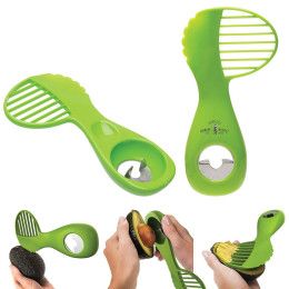 Custom 3- in-1 Avocado Tool - Green 