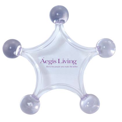 Custom Large Star Massager - Clear 