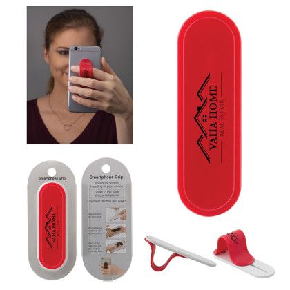 Custom Smartphone Grip w/Packaging - Red 