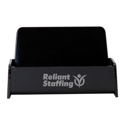 Custom Business Card Holder - Black 