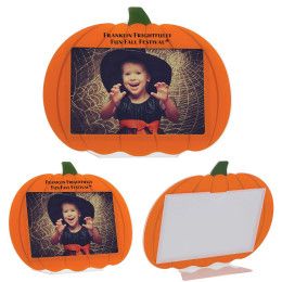 Custom Pumpkin Photo Frame - Orange 
