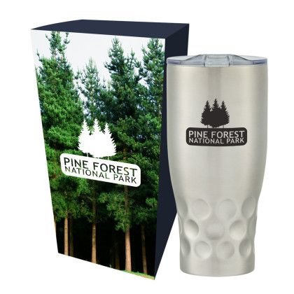 Custom 30 oz Himalayan Tumbler With Custom Box - Silver/Clear 