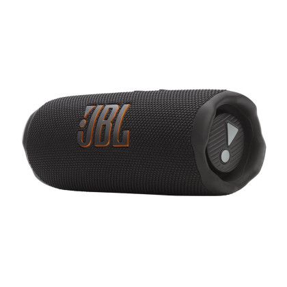 Custom JBL Flip 7 Portable Speaker - Black Side View 