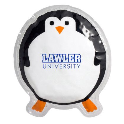 Custom Round Penguin Hot/Cold Pack - Black Custom Round Penguin Hot/Cold Pack - Black