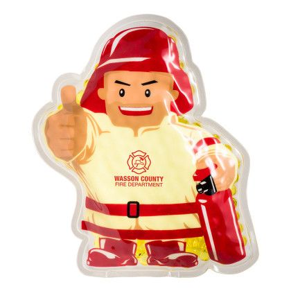 Custom Firefighter Hot/Cold Pack - Red Custom Firefighter Hot/Cold Pack - Red