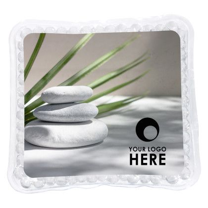 Custom Serenity Square Aqua Pearls Hot/Cold Pack