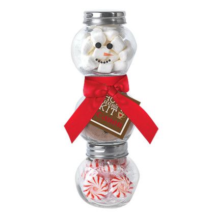 Custom Hot Chocolate Snowman Kit - Clear 
