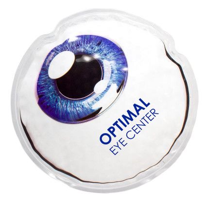 Custom Eyeball Hot/Cold Pack - White With Blue Custom Eyeball Hot/Cold Pack - White With Blue