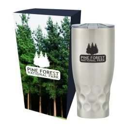 Custom 30 oz Himalayan Tumbler With Custom Box - Silver/Clear 