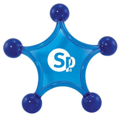 Custom Large Star Massager - Translucent blue