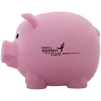 Custom Mr. Piggy Bank - Pink