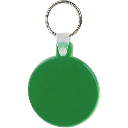 Soft Squeezable Round Key Tag - Green