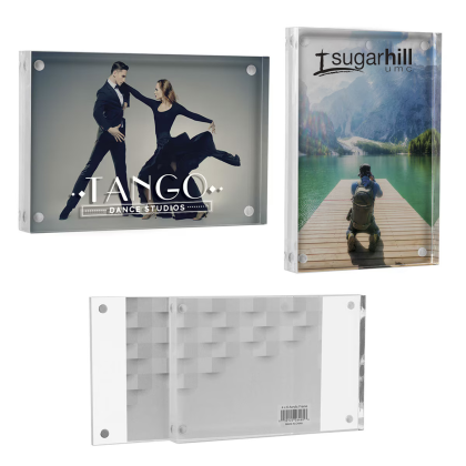 Custom 4 x 6 Magnetic Acrylic Frame - Clear 