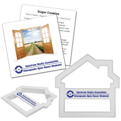 Custom House Cookie Cutter - White 