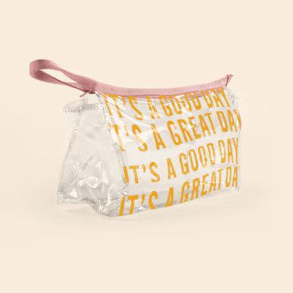 Custom Jetsetter Large - Clear Vinyl - Side View Custom Jetsetter Large - Clear Vinyl - Side View