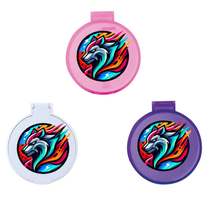 Custom Pocket Compact Mirror - Full Color - All Colors 