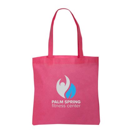 Custom Economy Non-Woven Tote Bag - Pink