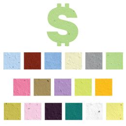 Custom Dollar Sign Seed Shape Bookmark