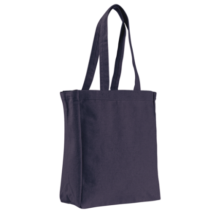 Eco-friendly Cotton Canvas Tote Bag Custom Logo Navy 
