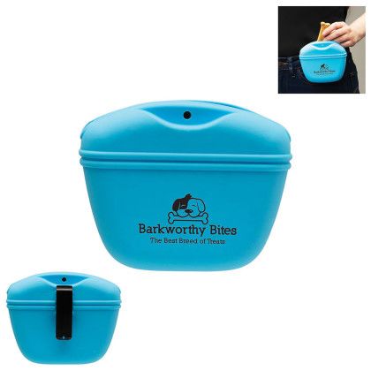 Custom Pet Treat Pouch - Blue