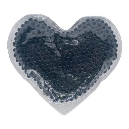 Custom Heart Shape Gel Hot/Cold Pack - Black