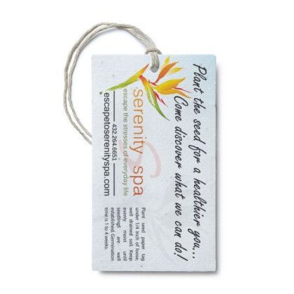 Custom Seed Paper Product Tags 2" x 3.5"