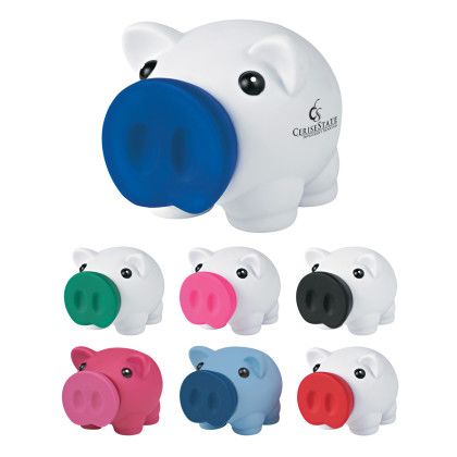 Custom Mini Prosperous Piggy Bank - All Colors 