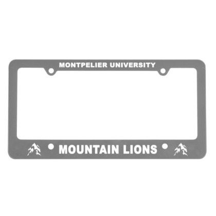 Custom Classic License Plate Frame - 4 Holes - Gray