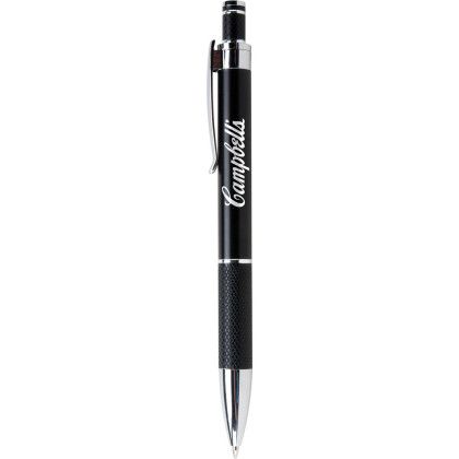 Custom Aruba Pen - Silver Engraved - Black