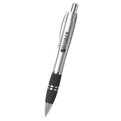 Custom Tri-Band Pen - Silver