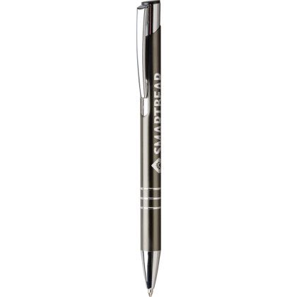 Custom Sonata Pen - Silver Engraved - Gunmetal