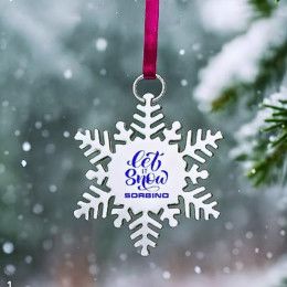 Custom Holiday Snowflake Ornament 