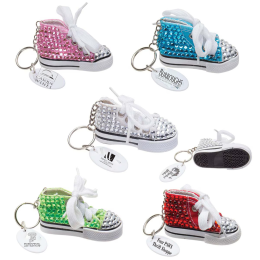 Custom Gym Shoe Bling Keytag - All Colors 