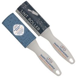 Custom Lint Roller - Full Color Label - Gray 