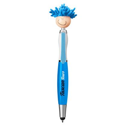 Custom Mop Topper Stylus Pen - Blue