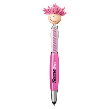 Custom Mop Topper Stylus Pen - Pink