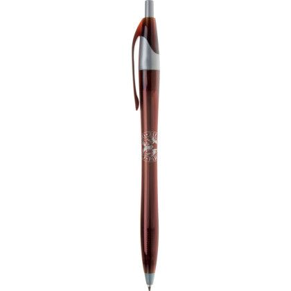 Custom Javalina Jewel Ballpoint Click Pen - Translucent brown
