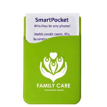 Custom SmartPocket Cell Phone Wallet - Lime green