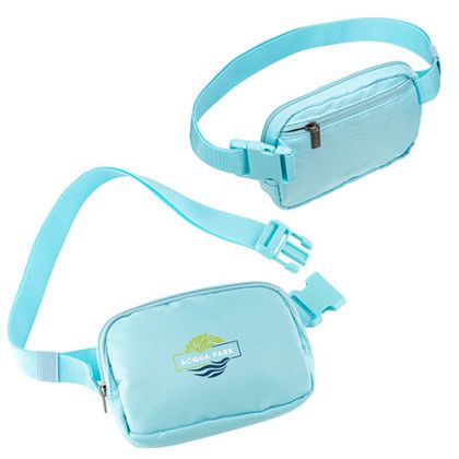 Custom AeroLoft Anywhere Unisex Belt Bag - IcE Blue 