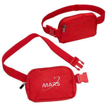 Custom AeroLoft Anywhere Unisex Belt Bag - Red 