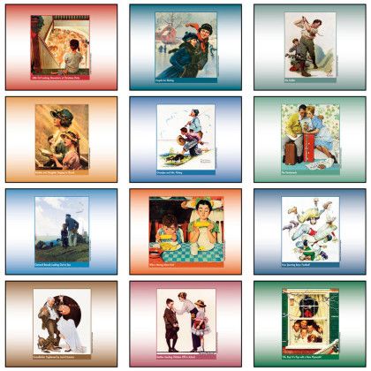 Custom Promotional An American Illustrator Wall Calendar Months