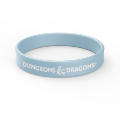 Custom Silicone 1/2 Inch Wristband - Light blue