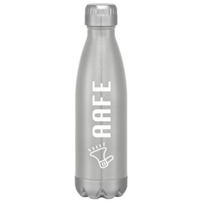 Custom 16 oz Swiggy Bottle With Custom Box - Silver With Silver 