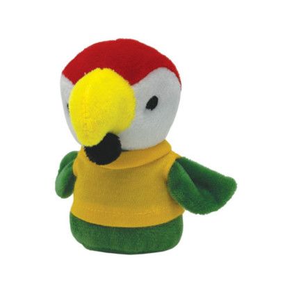 Shorties Stuffed Animals with Imprinted Shirts - Parrot