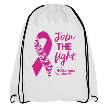 Olympian Drawstring Backpack- White Olympian Drawstring Backpack- White