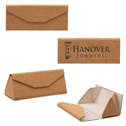 Custom Folding Eyewear Case - Cork 
